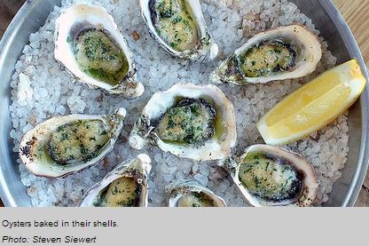 OYSTERS BAKED IN THEIR SHELLS